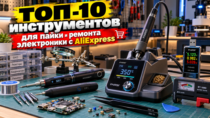 ТОП-10 инструментов для пайки и ремонта электроники с AliExpress
