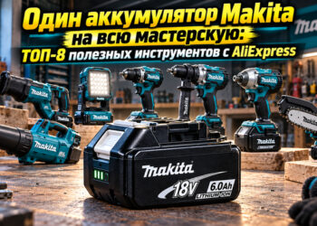 Под аккумулятор Makita: ТОП-7 полезных инструментов с AliExpress