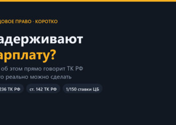 Задерживают зарплату? Вот что об этом прямо написано в ТК РФ — 10.10.26 23:32