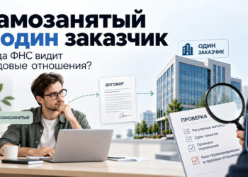 Самозанятый работает почти только с одной компанией: когда ФНС может увидеть трудовые отношения — 07.10.26 09:50