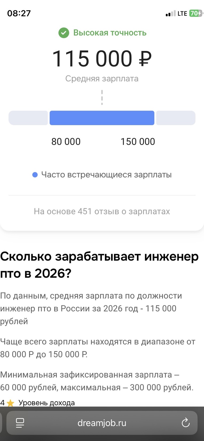 Вы серьезно? Инженер ПТО с высшим образованием, и ответственностью 50к? - 16.09.26 04:09