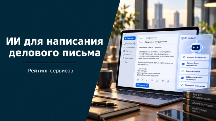 Лучшие ИИ для написания делового письма бесплатно и платно