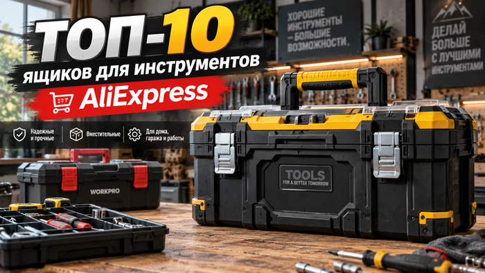 ТОП-10 практичных ящиков для инструмента с AliExpress