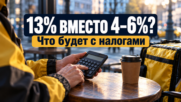 Налог для курьеров и таксистов: 13% вместо 4&ndash;6% &mdash; что предложили