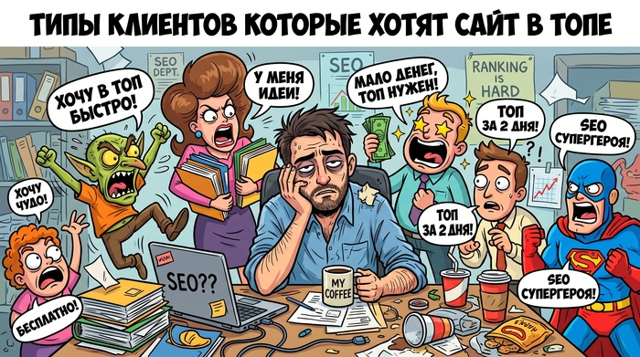 Типы клиентов, которые хотят сайт в топе - узнай себя - 28.04.26 13:08